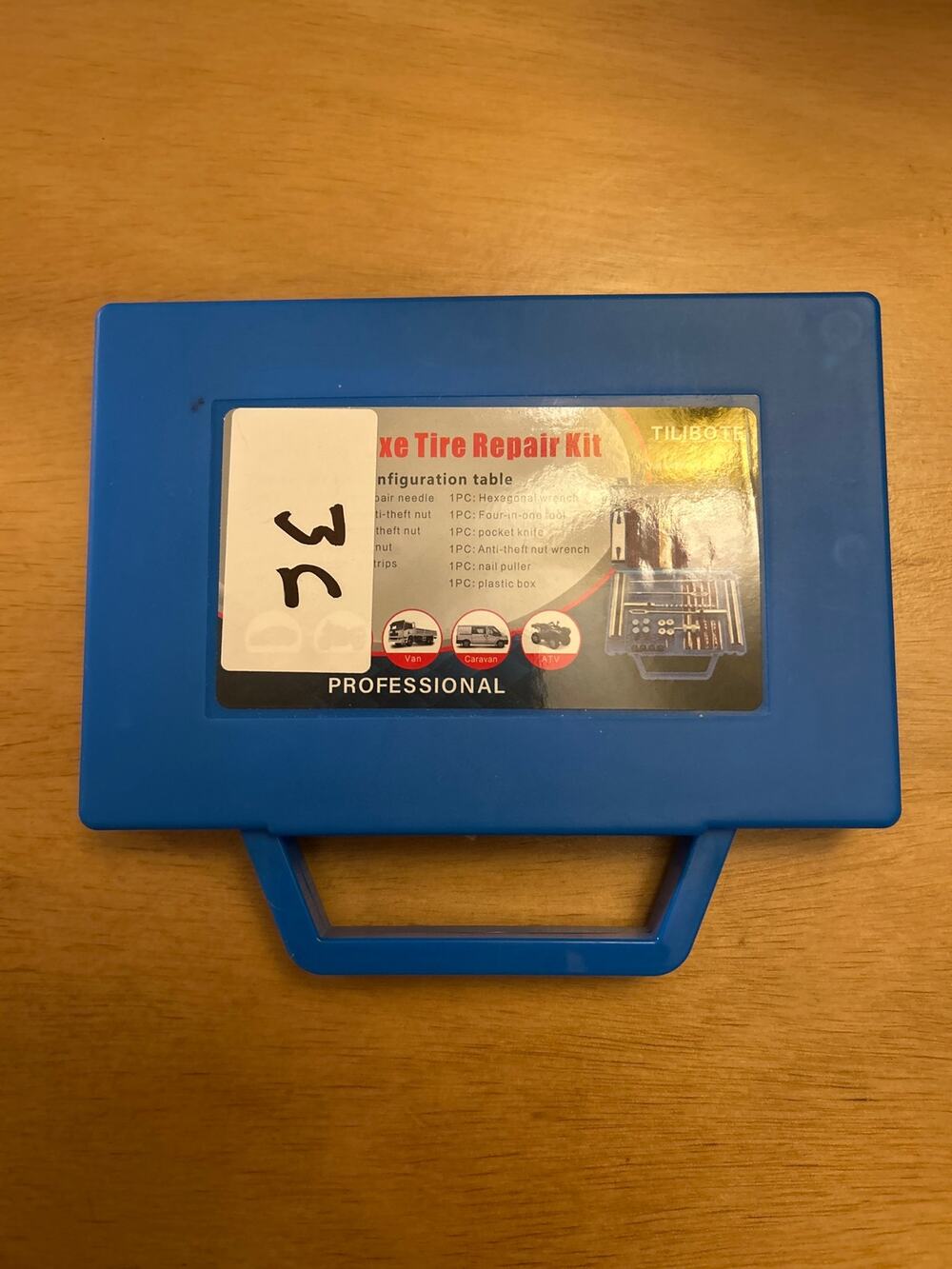 New Portable Tire Repair Kit with Carrying Case Great for Car Van Caravan ATV